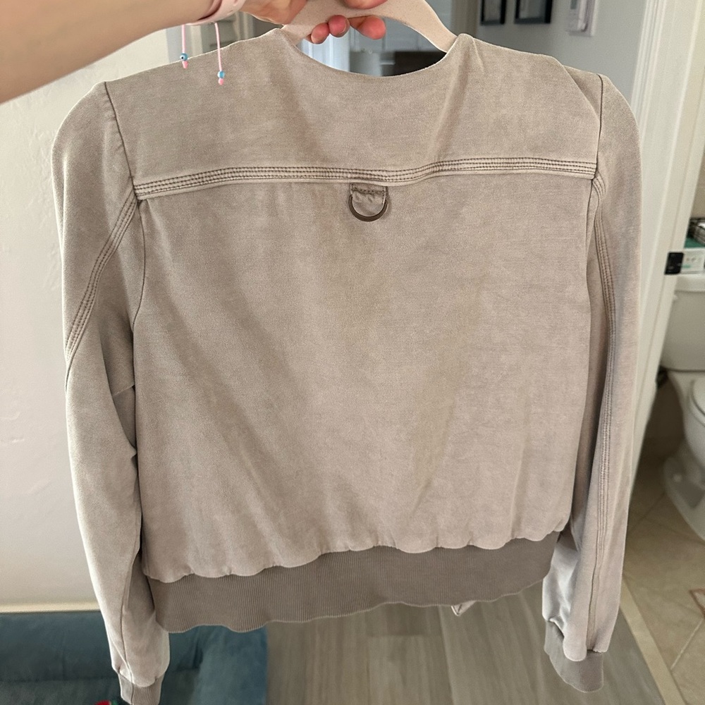 Marrakech Beige Suede Utility Jacket From Anthrop… - image 4